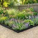 SnugNiture Galvanized Steel Landscape Edging - 4.5 inch Hammer-in Metal Garden Edging with 11Pcs Stakes, Edging for Lawn, Flower Bed and Yard - Garden Edger Border (33Ft Total)