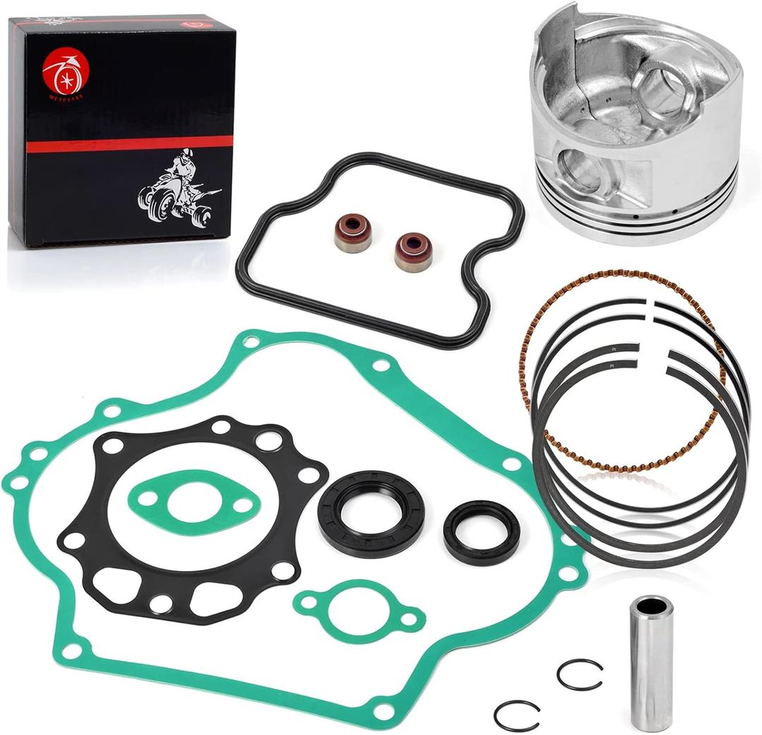 Top End Piston & Ring & Gasket Seal Rebuild Kit STD Compatible with Club Car Golf Cart DS Precedent FE290 1992-up 1016459-01 1023047-01