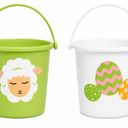 2 x Easter basket sheep & eggs