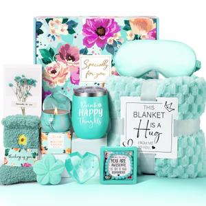Mothers Day Gifts for Mom, Luxury Spa Gift Basket for Women, Relaxing Self Care Gift Box for Best Friend Mom Wife Grandma, Unique Birthday Gifts for Women