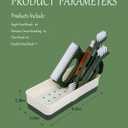 2 x Kitchen Scrub Brush Set with Ergonomic Handle, Deep Cleaning Brushes, Include Dish, Grout, Groove Gap, Bottle, Bathroom Brush Heads (Green)