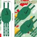 12 Pcs Christmas Railing Protection Garland Ties for Banister Holiday Silicone Garland Ties with Padding Prevents Scratches Wreath Hanging Fasteners for Staircase Seasonal Decor (Green)