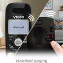[New] VTech VG134-11 DECT 6.0 Cordless Home Phone with Bluetooth Connection, Digital Answering Machine, Backlit Display,Full Duplex Speakerphone, Caller ID/Call Waiting,1000 ft Range (Black)