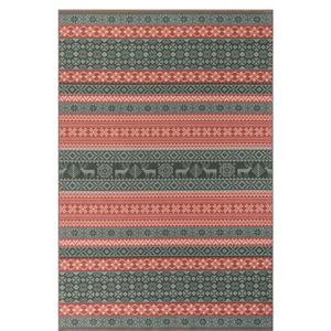 nuLOOM Ellasandra SplashGuard Graphic Machine Washable Area Rug, 5' x 8', Ellasandra Red