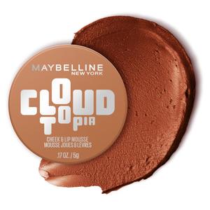 Maybelline Cloudtopia Blush for Cheeks and Lip Mousse, Ultra-Vivid, Pigmented Formula for Up to 14HR of Blush and Lip Makeup Color, Toasted Sky, 1 Count
