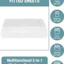 Bedecor Queen Waterproof Mattress Protector,Pee and Liquid Proof Cover for Pets, Elderly, and Incontinence, Fitted Deep Pocket for 9-18 Inch Deep