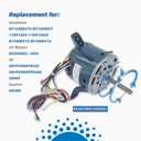 5KCP39GGP993AS Blower Motor Replaces GE genteq 5KCP39GGY923S 3S009 1/3HP 1075RPM Compatible with Goodman Furnace BT1340027S, BT1340027, 11091205, B13400312 Dayton 6DLN0 K55HXRCL-1854 208-230V LEUNGOO