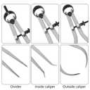 Acrux7 3Pcs 8 Inch Long Spring Caliper Set, Carbon Steel Outside Divider Caliper Compass, Calipers Measuring Tool for Wood Turning Lathe Projects