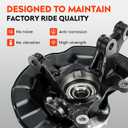 Front Left Steering Knuckle & Wheel Bearing Hub Assembly for Toyota Corolla 2009-2013 1.8L 2.4L (Built in USA), Matrix 2009-2013 1.8L, 698-381 698381 510070 FW188 WE60696, Driver Side