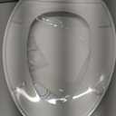 Elongated Toilet Seat, 18.5 Soft/Slow Close Oval (Oblong) Toilet Seat for Elongated Toilets, No-Slam Quiet-Close Lid, Easy-to-Install & Clean, Durable Never-Loosen White Plastic Seat