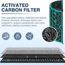 TP04 Replacement Filter for Dyson HP04 TP04 DP04 TP05 DP05 Air Purifi-er Sealed Two Stage 360 Pure Cool Fan Combi Glass HEPA Filter & Activated Carbon Filter (Not for HP07,TP01,TP02,TP07,HP09)