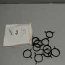 Geelin 10 Pieces Constant Tension Band Hose Clamps Black Fuel Line Clips 12mm Width (43.5mm - 53mm)