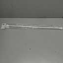 Kenney KN55250 Davenport Ball End Petite Caf Decorative Window Curtain Rod, 28-48" Adjustable Length, White Finish, 1/2" Diameter Steel Tube