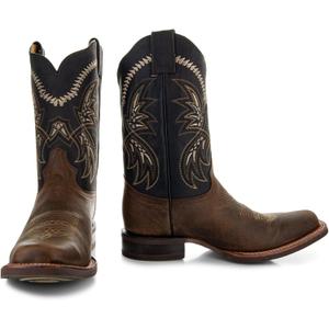Soto Boots Men's Square Toe Cowboy Boots H4002, 11