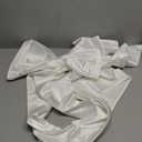 Chuarry Extra Long 67" Satin Bow for Christmas Tree, Detachable Train Removable Sweep Train Waist Sash Belt for Dress(White, Satin Style)