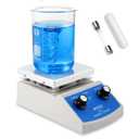 HYCC Magnetic Stirrer Hot Plate Max 716F, 100-2000RPM Hot Plate with Magnetic Stirrer, 2000mL Magnetic Hotplate Stirrer, Magnetic Stirrer w/Magnetic Stir Bar