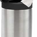 Spectrum Disinfecting Wipes Container Large Satin Nickel Refillable Stainless Steel Wipe Holder for Bathroom Kitchen Classroom, Reuseable Push Button Wet Wipe Dispenser for Cleaning Countertop (Standard (Pack of 1))