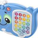 Fisher-Price Toddler Educational Toy Linkimals 1-20 Count & Quiz Whale Activity with Interactive Lights & Music for Ages 18+ Months