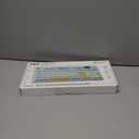 Wireless Keyboard Creamy Membrane with Rainbow Backlight,3-Mode Connectivity (BT/2.4G/USB-C) with LCD Screen & Multifunction Knob,200H Battery, 94 Key PBT Keycaps, Quiet Typing for Office/Home/Gaming