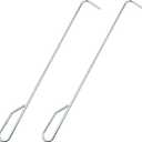 2 Pack 20'' Pool Skimmer Basket Hook Tool-Skimmer Basket Handle for Cleaning Swimming Pools & Protecting Hands, Knee, Back