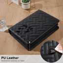 Beinou Bible Cover Case for Women PU Leather Bible Bag Bible Carrying Case Study Supplies Accessories with Tabs for Women, Black