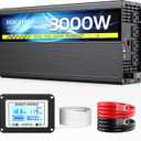 3000W Pure Sine Wave Inverter 12V DC to 110V/120V AC for Solar Off-Grid