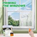 E-SDS Masking Liquid Tape, 63.98 fl.oz Masking Liquid, Transparent Peelable Coating for Window Painting, with a Brush
