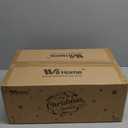 WBHome Pre-lit 6 Feet/ 72 Inch Christmas Garland, White & Gold Lighted Garland with 35 LED Lights for Indoor Outdoor Xmas Decor Holiday Decorations, Battery Operated (Batteries NOT Included)