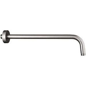 12 Inch Shower Arm with Flange,Stainless Steel 90 Degree Rain Shower Head Extension Arm,Wall-Mounted Shower Head Arm for Fixed Shower Head,Brushed Nickel