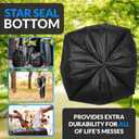 Reli. 55-60 Gallon Trash Bags Heavy Duty | 150 Count | 50-60 Gallon | Large Black Garbage Bags | Made in USA