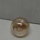 3 Pack Round Sphere Glass Globes for Light Fixtures Replacement, 5.9" Diameter, Clear Amber Seeded Bubble Glass Shade for Farmhouse Pendant Light Chandelier Wall Sconce, 1-5/8 Inch Fitter