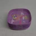 Wheat Poly Pro square plate purple unicorn 6pcs