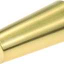 LC LICTOP Conical Furniture Leg Cover 4Pcs, H 3.15 Inch & D 1 Inch to 1.5 Inch, Modern Style Feet Cover for Nightstand, Coffee Table, Chair, Sofa, Brass Tone Zinc Alloy Foot Tip Sleeves