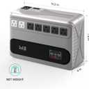 SKE UPS 850VA/480W Battery Backup & Surge Protector for Conmputer,Vertical and Horizontal Placement Uninterruptible Power Supply Orion HL850 (White)