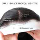 IWISH 220% Density Full 13x6 Body Wave Lace Frontal Wigs Human Hair Virgin Body Wave 22Inch 13x6 HD Transparent Lace Front Wigs 12A Brazilian Human Hair Pre Plucked With Baby Hair