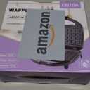 OSTBA Waffle Maker, 2 Slice Non-Stick Waffle Iron, Belgian Waffle Machine with Indicator Lights, PFOA Free, Perfect for Breakfast and Snacks, 750W (Small)