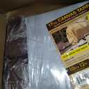 Brown Tarps 10x12 Ft Heavy Duty & Waterproof with Grommets, Thick Durable, Multipurpose Tarpaulin Cover, UV & Tear Resistant for Camping, Outdoor, Tent, Trailer, Equipment & Machinery