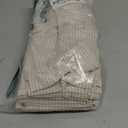 Narrow Striped Cotton Linen Blended Dinner Cloth Napkins - Set of 12 (40 x 40 cm) - for Events & Home Use (Beige)