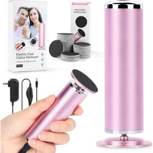 Electric Foot File Remover Callus: Profesional Pedicure Tool for Callus Remover - Adjustable Speed Feet File Grinder for Skin and Calluses with 60 Pcs Replacement Sandpaper Disk for Home Spa Salon