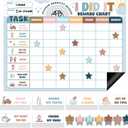 Magnetic Reward Chart for Kids at Home Boho Rainbow I Did It Motivate Behavior Reward Chart System Magnetic Behavior Tracker Boho Incentive Chore Pad to Develop Responsibility and Good Habits