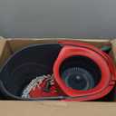 O-Cedar EasyWring Microfiber Spin Mop, Bucket Floor Cleaning System, Red, Gray, Standard