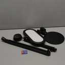 Premium LED Desk Lamp for Home Office  Eye-Caring Double Side Light with Knob Remote, Stepless Dimming & Color, Memory, Metal Table Lamp for Zoom, Studying, Video Conference, Flicker-Free, Glare-Free