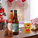 Funny Christmas Beer Glass for Men Women, 16 oz Holiday Glass Drinking Cups, White Elephant Gifts for Men Women, Christmas Glass Cup Party Supplies Table Decor Stocking Stuffers