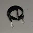 uxcell Leather Purse Strap, Adjustable Crossbody Replacement Straps for Handbags, Shoulder Bag (Black, Silver Clasp)