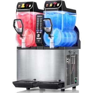 Commercial Slushie Machine, Margarita Daiquiri Wine Frappe Slush Frozen Drink Machine, 30L