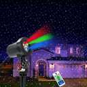 Christmas Laser Lights, Outdoor Garden Laser Lights Projector with Moving RGB Waterproof for Christmas Holiday (Red, Green, Blue)