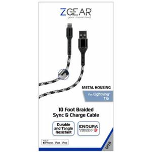 ZGear 10Ft Braided Sync & Charge Cable