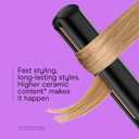 INFINITI PRO CONAIR Rose Gold Ceramic Flat Iron Hair Straightener, 1-Inch Flat Iron with Extra-Long Plates, including a Floating Plate, Advanced Heat Technology, Black