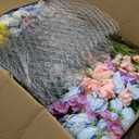 Wedding Arch Artificial Flowers (Requires DIY Assembly) - Artificial Silk Floral Arrangement Ceremony Backdrop for Bridal Shower, Birthday, Outdoor Party Decor