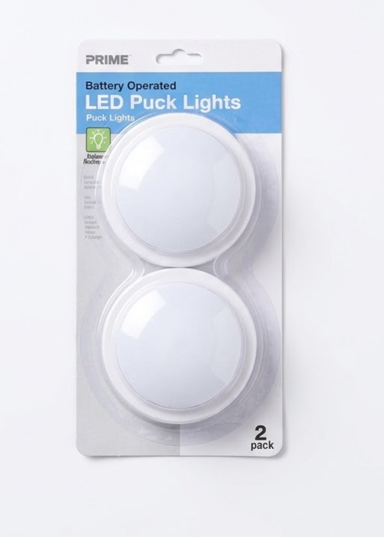 Prime Battery Operated LED Utility Light 2 pack